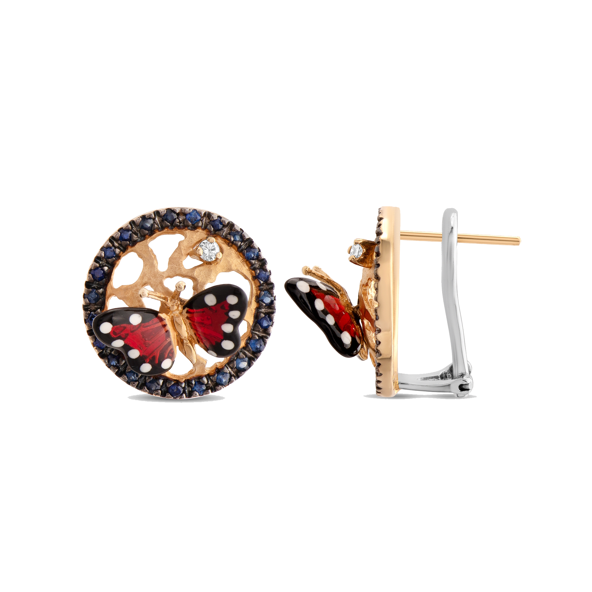 Monarch Butterfly серьги