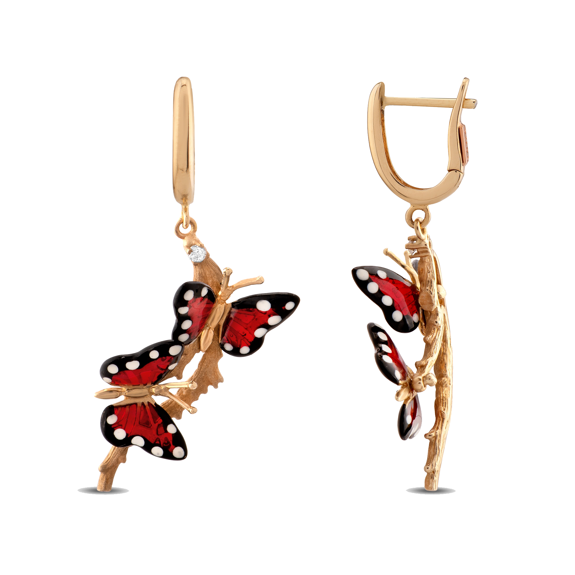 Monarch Butterfly серьги