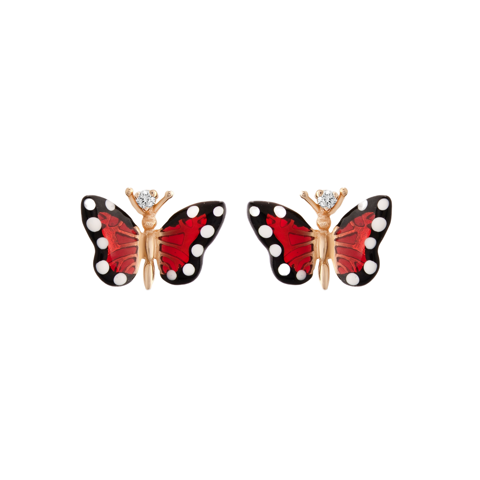 Monarch Butterfly Серьги