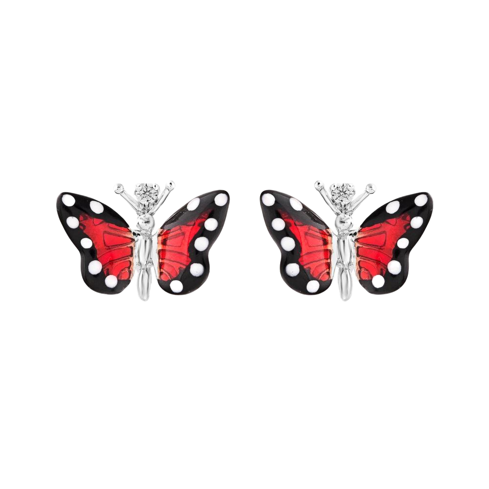 Monarch Butterfly Серьги