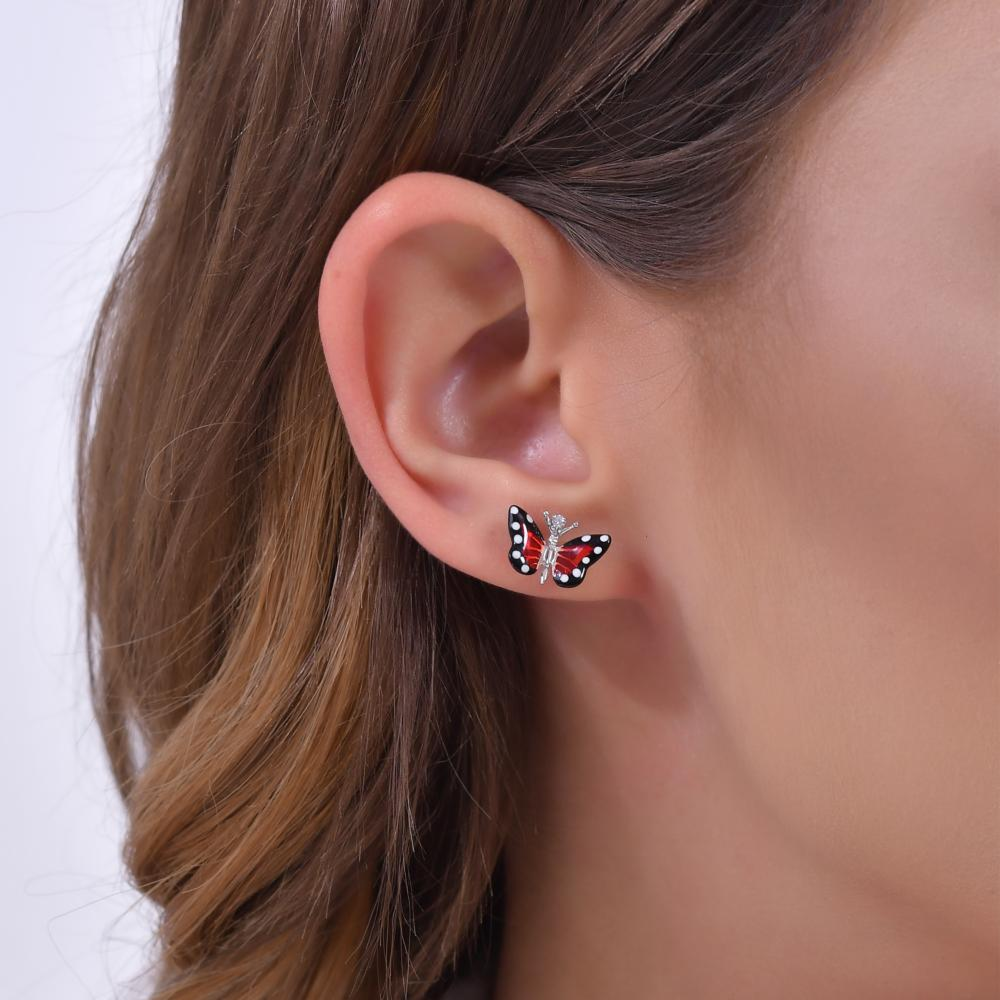 Monarch Butterfly Серьги