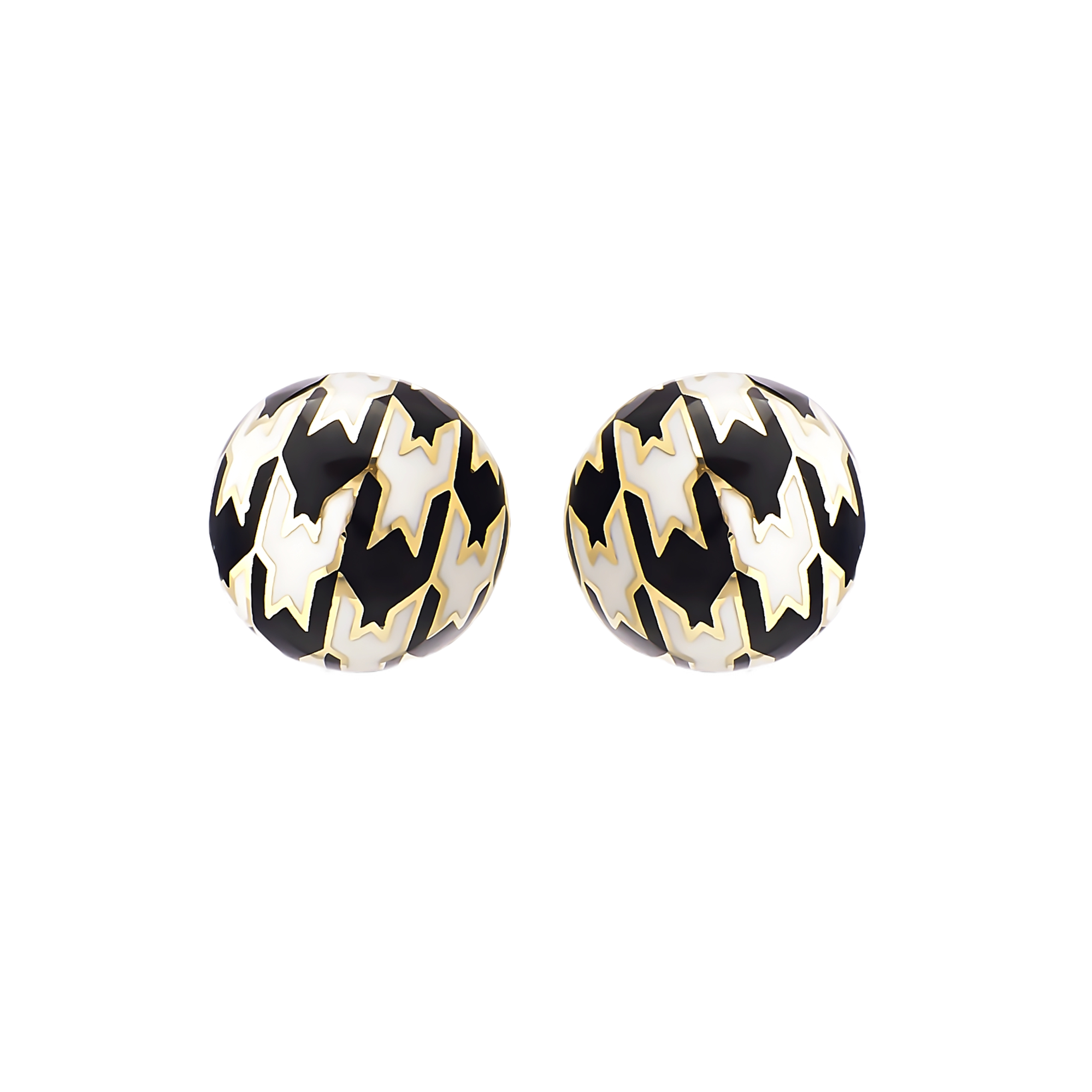 Pied De Poule Серьги