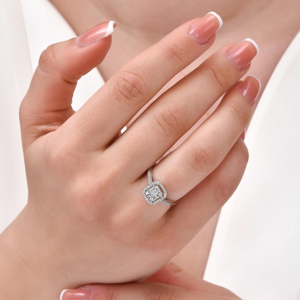 Baguette кольцo