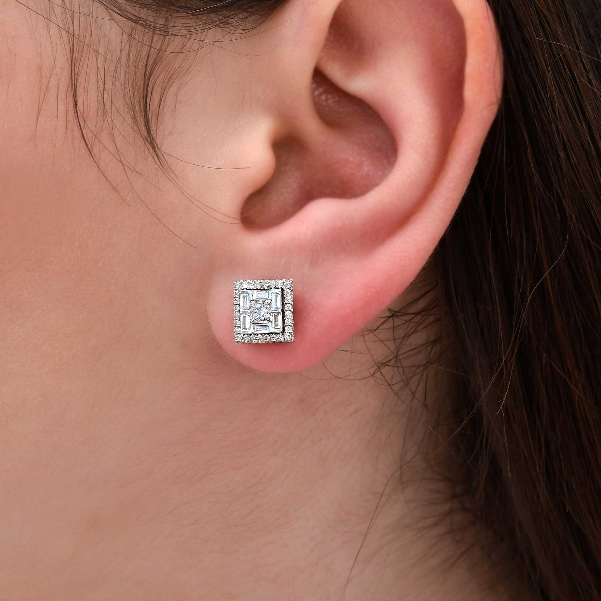 Baguette серьги