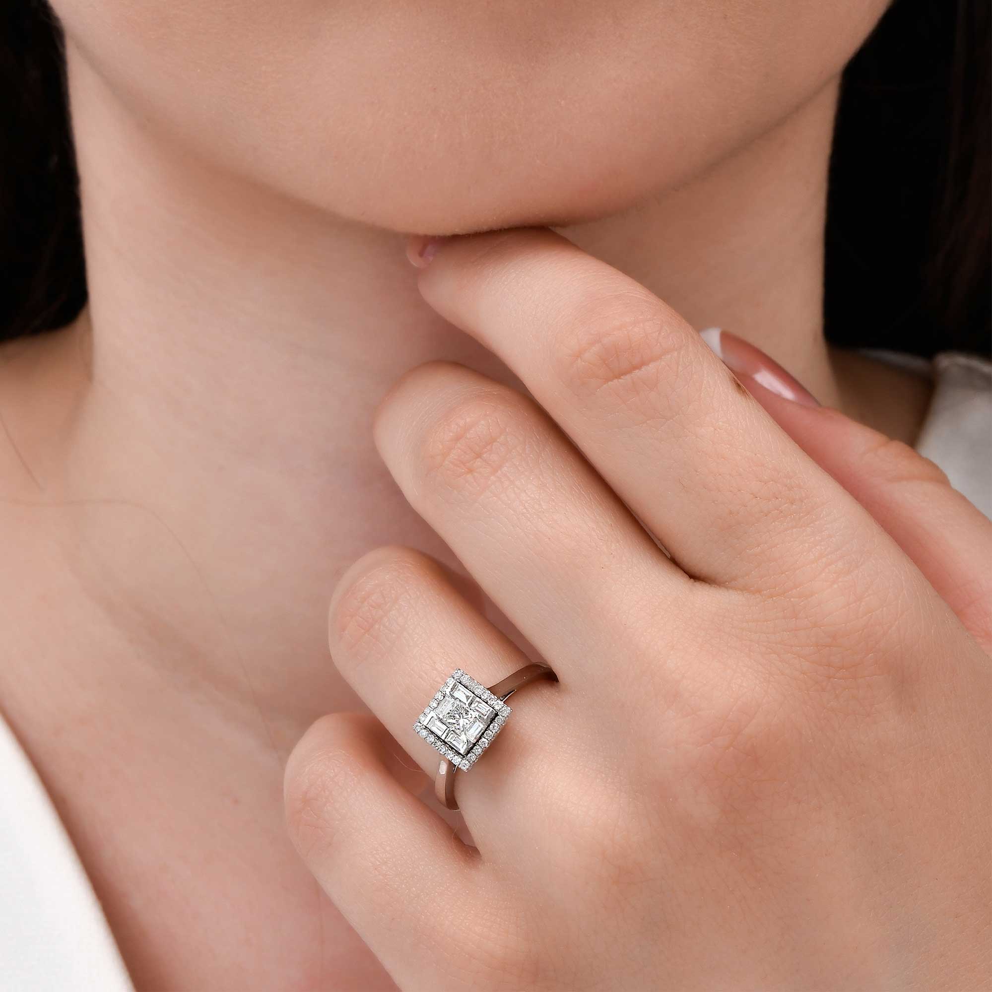 Baguette кольцo