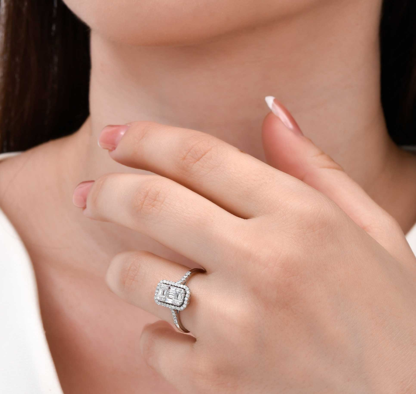 Baguette Кольцо